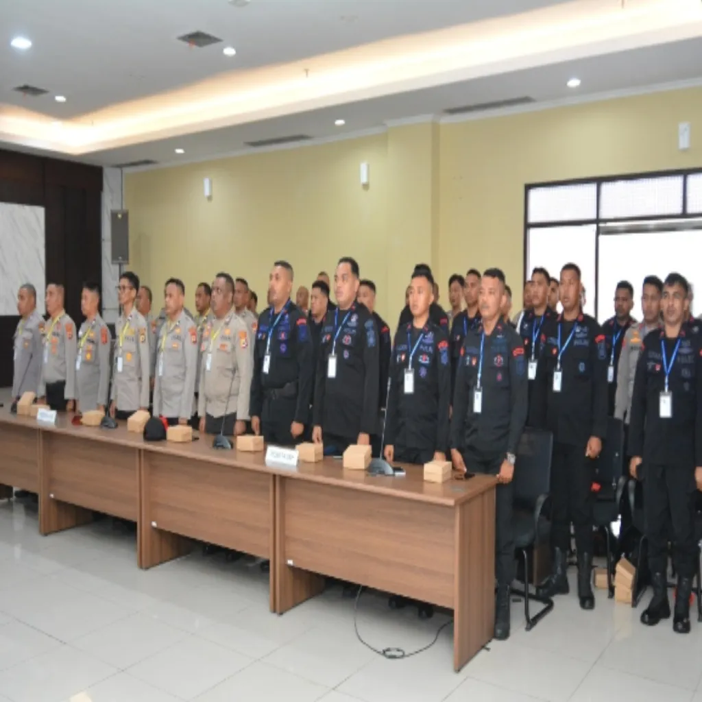 182 Personil Polda Maluku, Ikuti Penanda Tanganan Pakta Integritas Seleksi Pendidikan Pengembangan Polri 2025