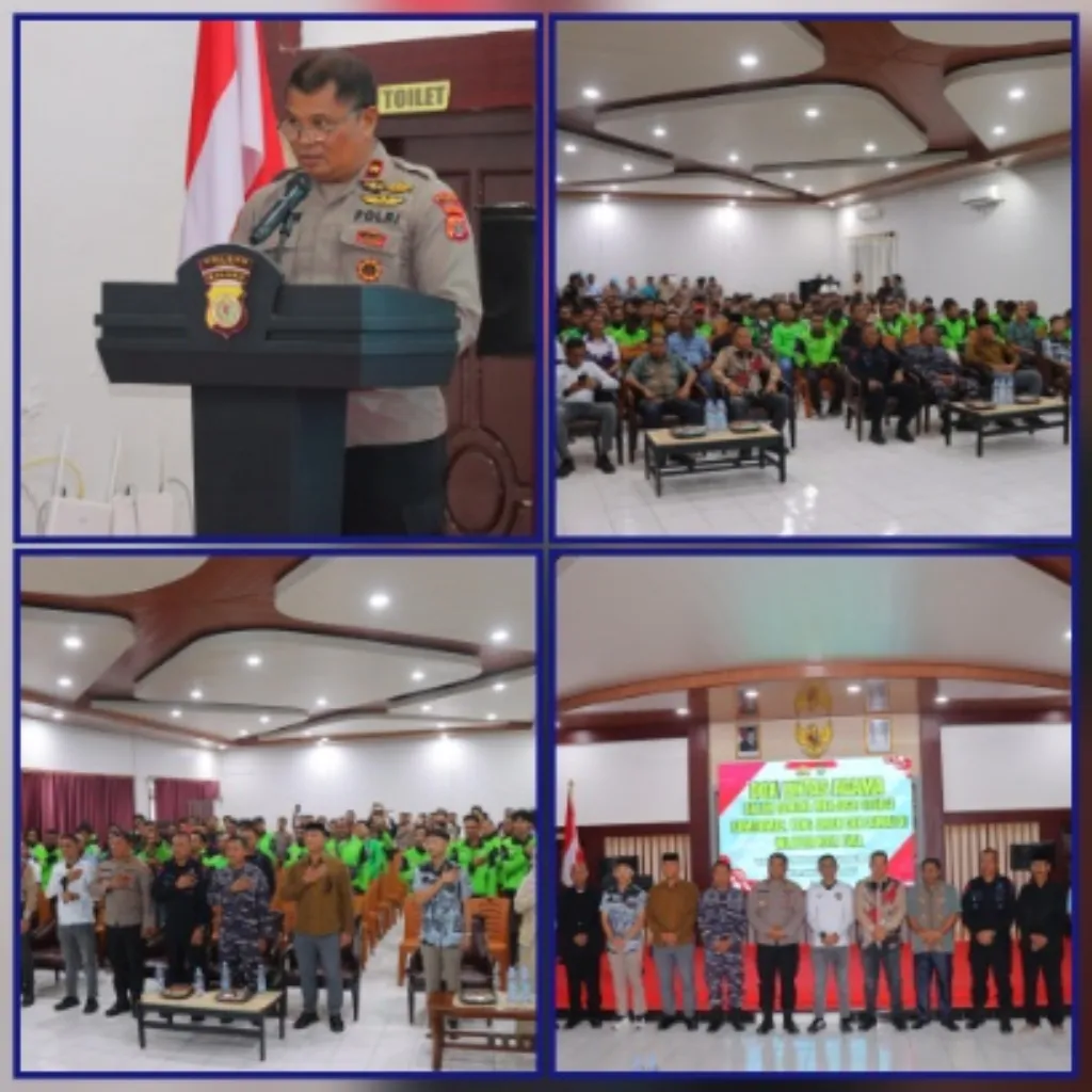 Polres Tual Gelar Doa Lintas Agama: Basudara Tarus Biking Bae, Tual Dijaga Damai