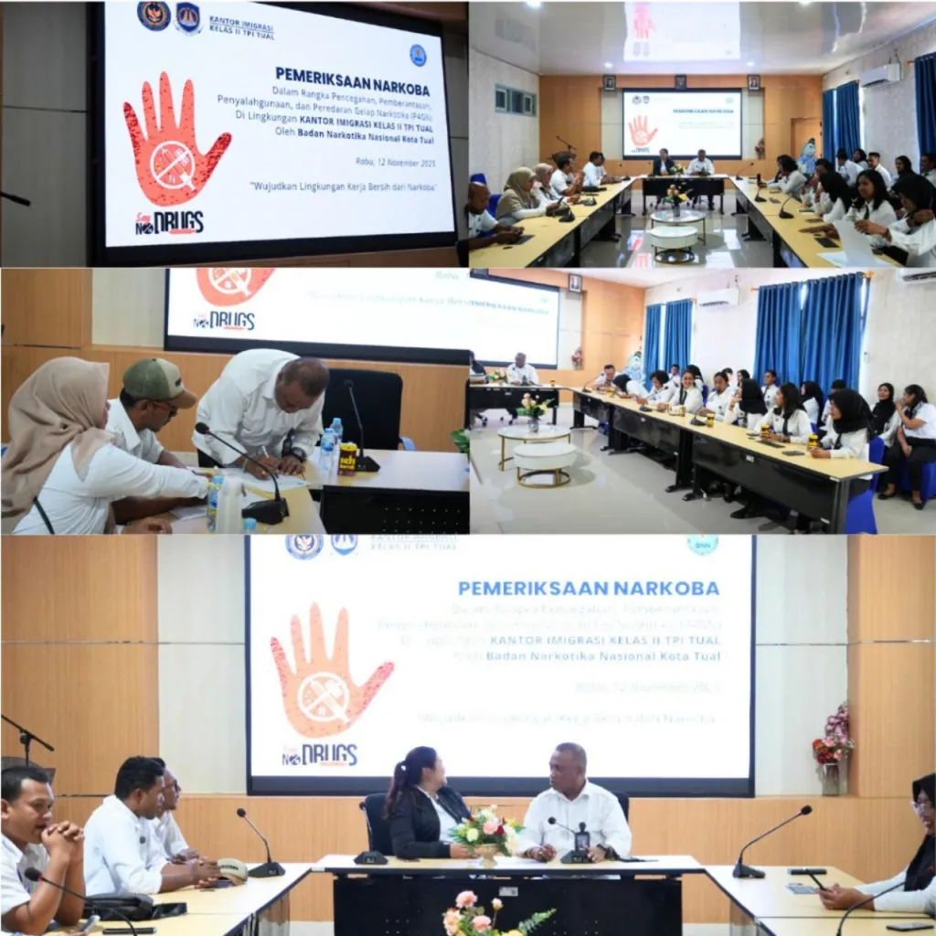 Pegawai Kantor Imigrasi Tual Jalani Tes Narkoba, Hasilnya Negatif Semua