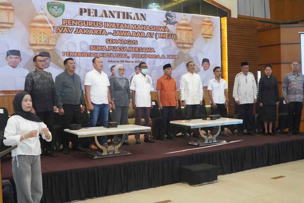 Danlanal Tual Ajak Mahasiswa Kei di Jakarta Menjauhi Narkoba dan Berani Bermimpi