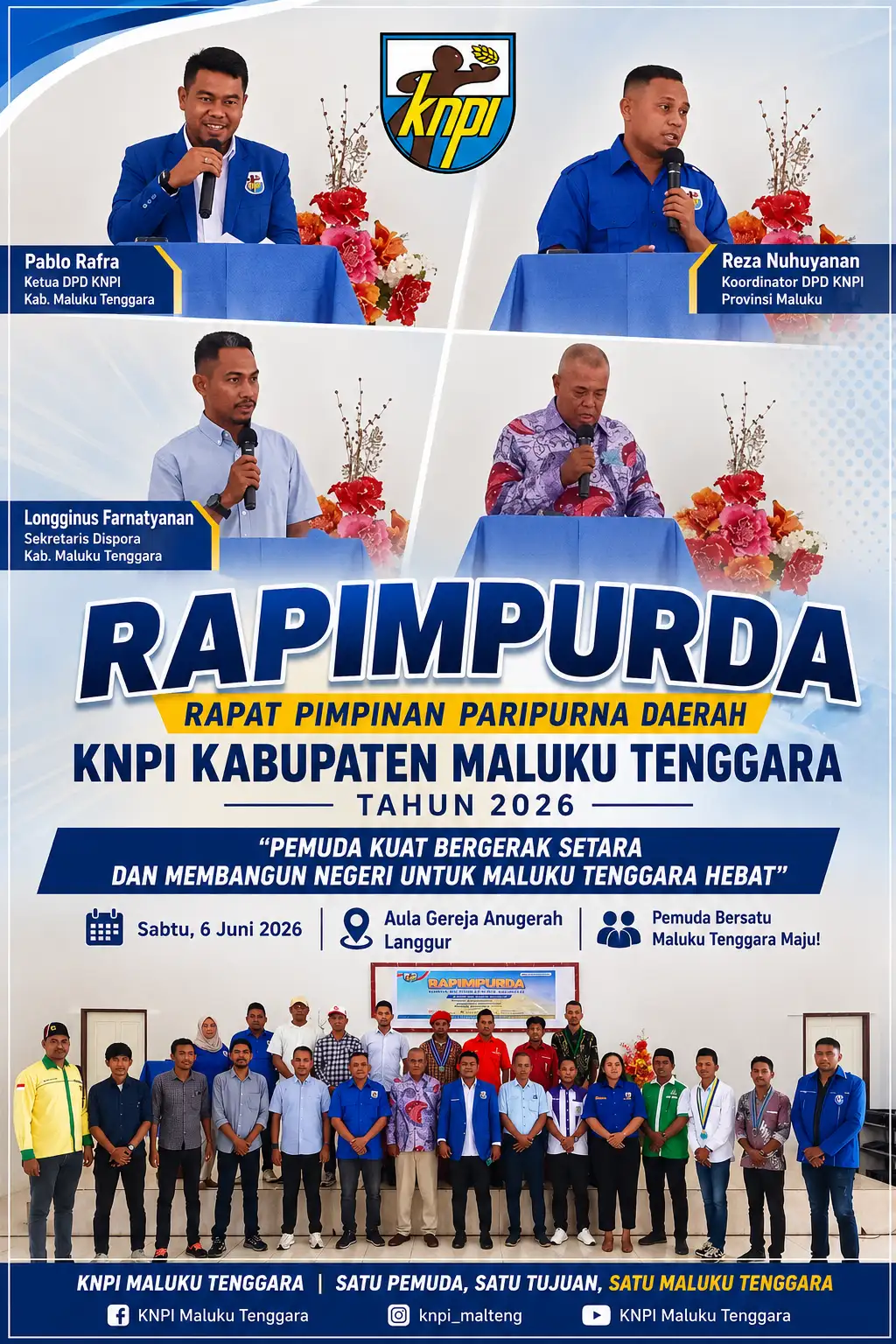 Rapim Purda KNPI Maluku Tenggara Resmi Dibuka, Pemuda Didorong Jadi Penggerak Pembangunan Daerah