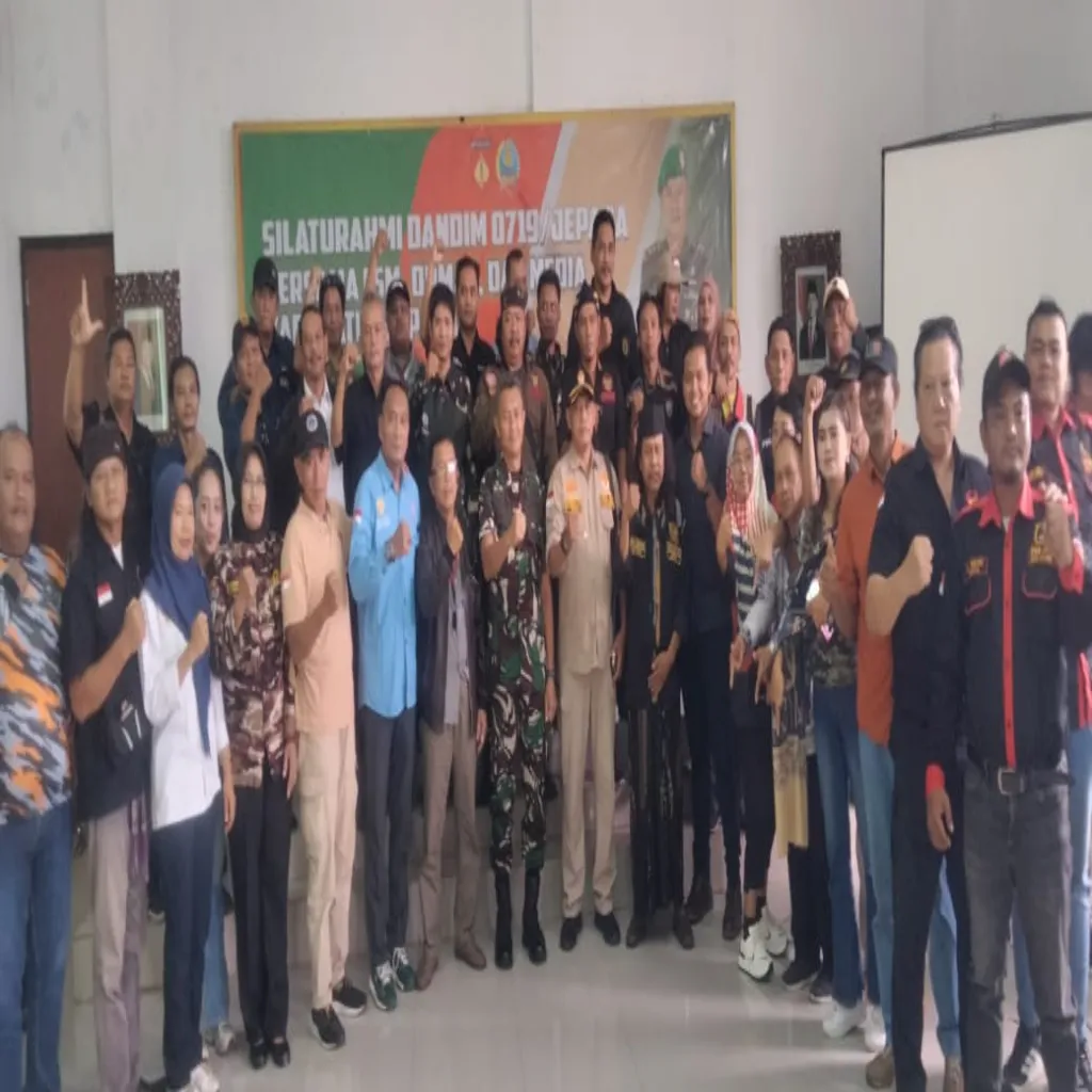 Silaturahmi Dandim 0719 Jepara Dengan ORMAS, LSM Dan Media Ajak Wujudkan Jepara Mulus