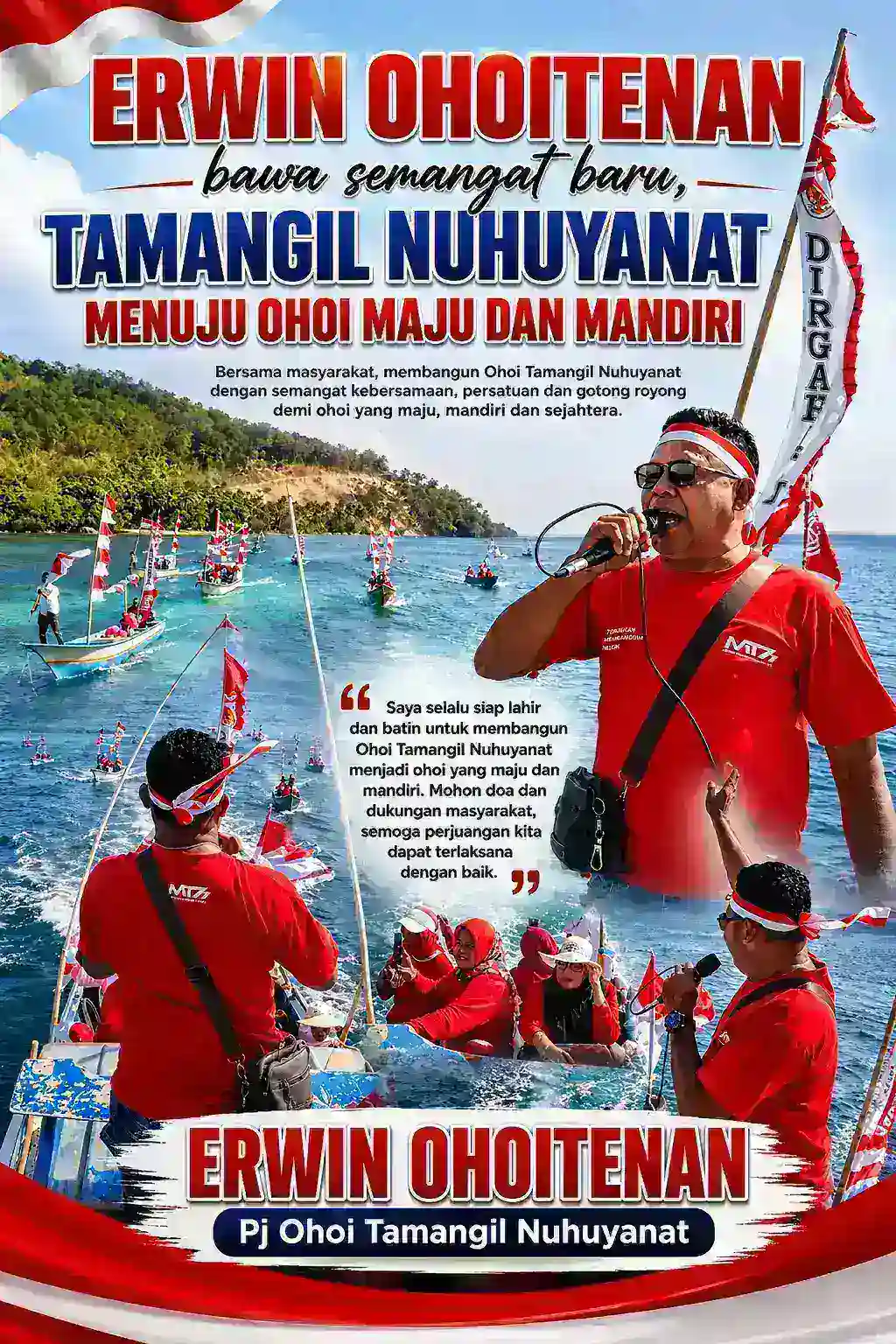 Erwin Ohoitenan Bawa Semangat Baru, Tamangil Nuhuyanat Menuju Ohoi Maju dan Mandiri