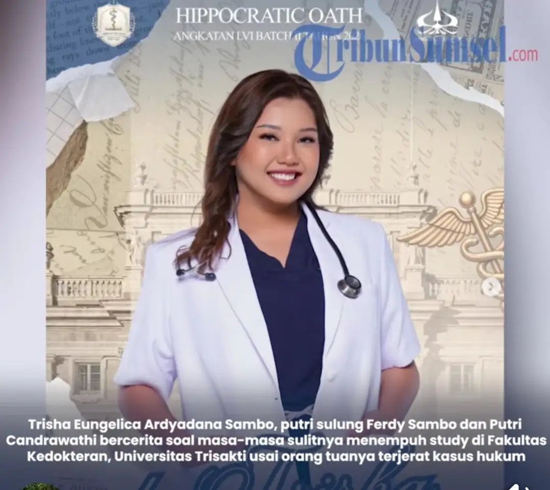 Perjuangan Trisha Putri Ferdy Sambo Lewati Masa Sulit hingga Jadi Dokter: “Gelar Ini untuk Papa-Mama”