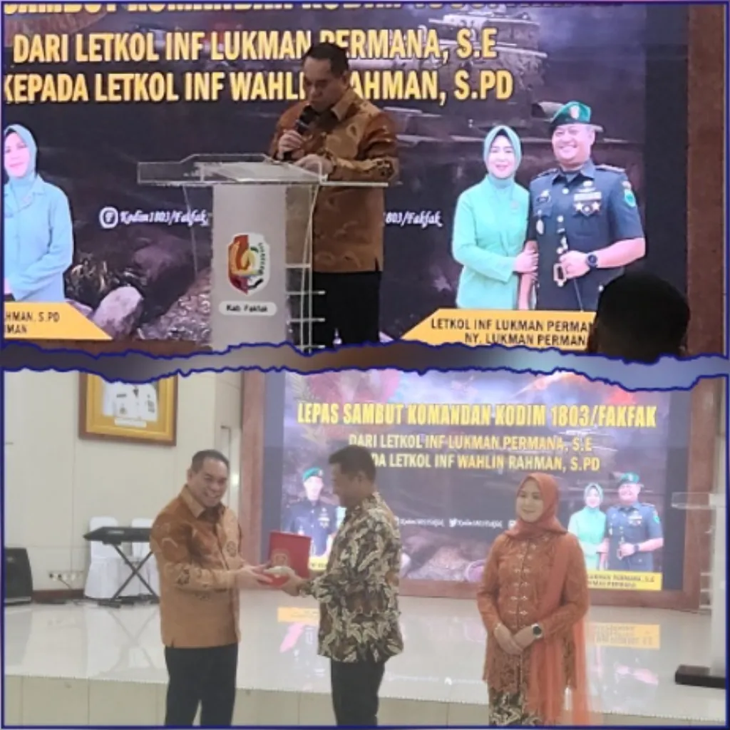 Bupati Samaun Dahlan: Lepas Sambut Dandim Fakfak Jadi Momentum Perkuat Sinergi TNI dan Pemda