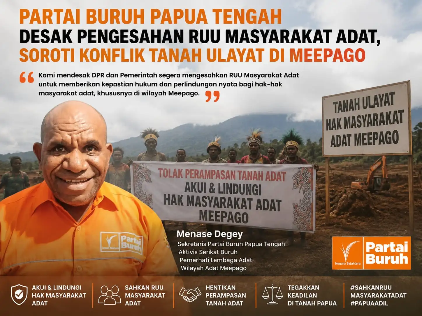 Desak RUU Masyarakat Adat Segera Disahkan