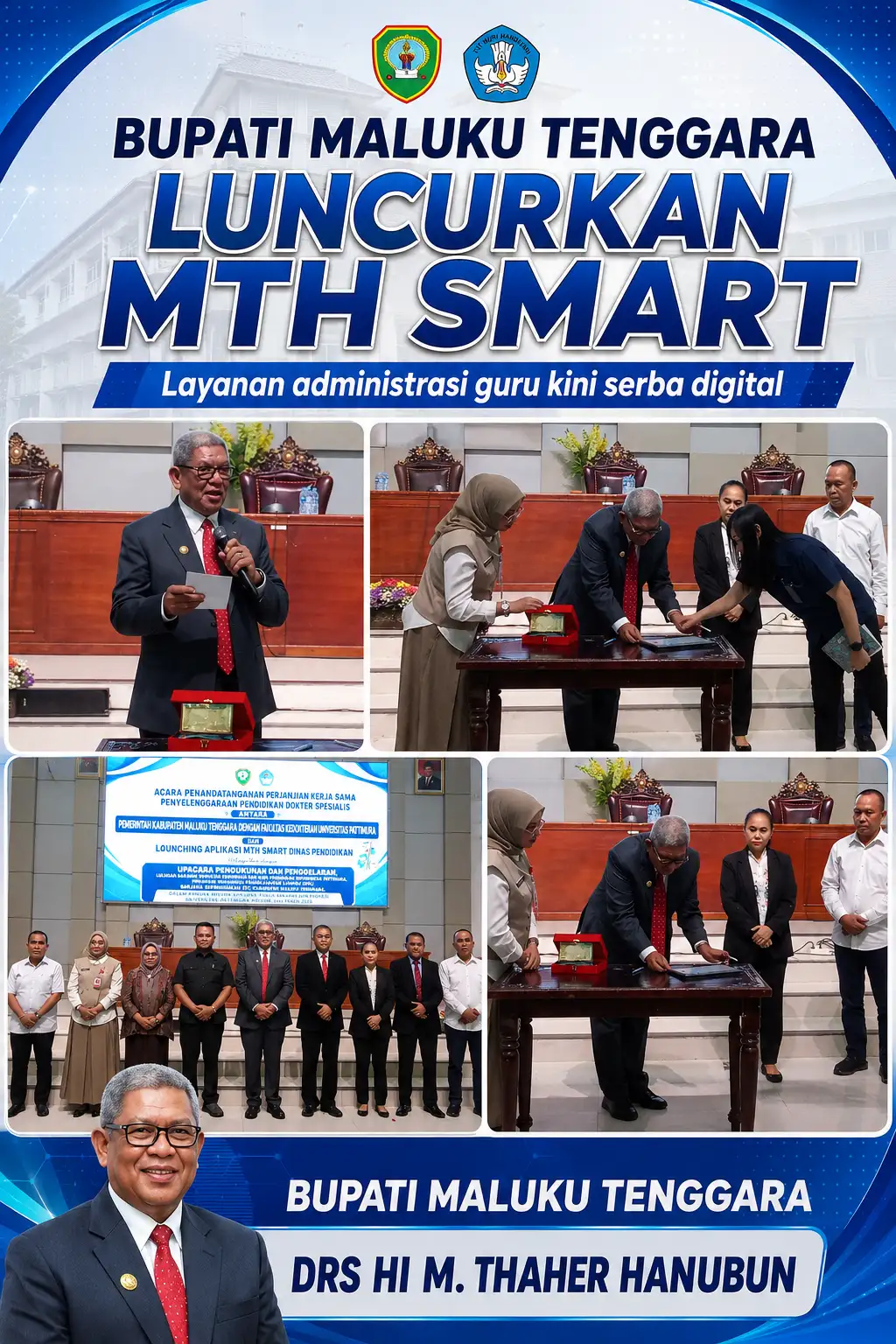 Bupati Maluku Tenggara Luncurkan MTH Smart, Layanan Administrasi Guru Kini Serba Digital