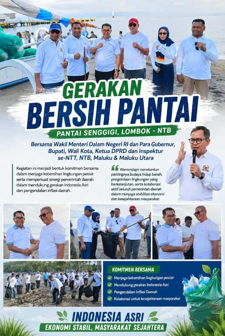 Bupati Maluku Tenggara Turun ke Pantai Senggigi, Pemerintah Daerah Diingatkan Jangan Hanya Bicara Lingkungan di Atas Mimbar
