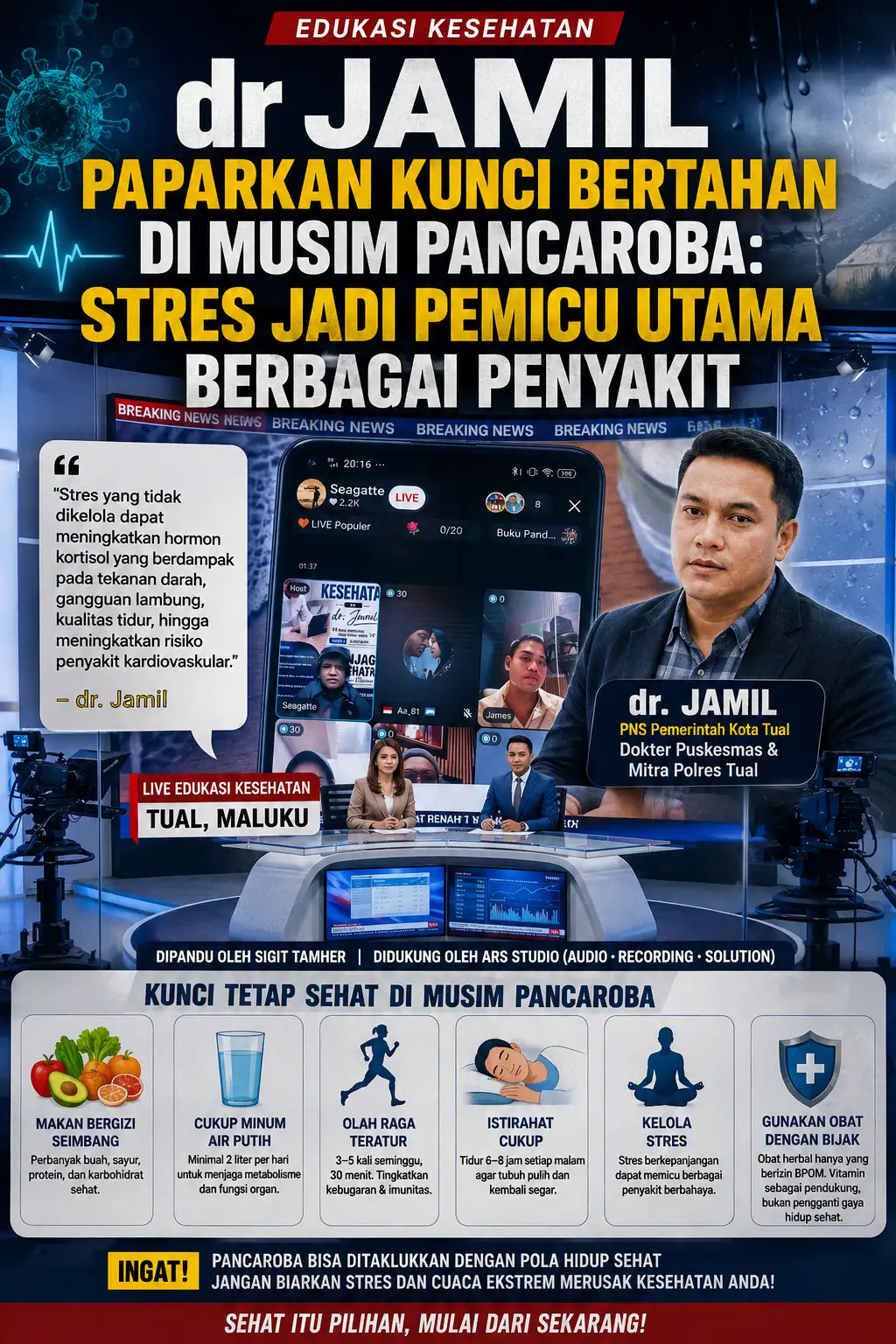 dr. Jamil Paparkan Kunci Bertahan di Musim Pancaroba: Stres Jadi Pemicu Utama Berbagai Penyakit