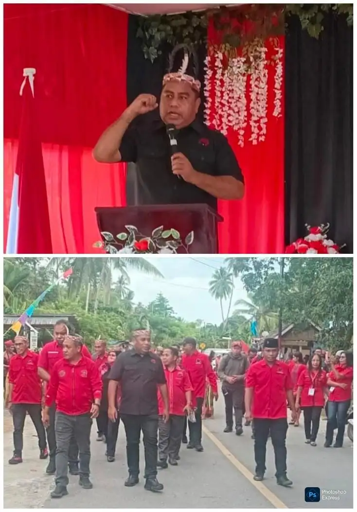 Massa Berjubel Sambut Wattubun, Perintah Kader PDIP Merahkan Taniwel Raya.