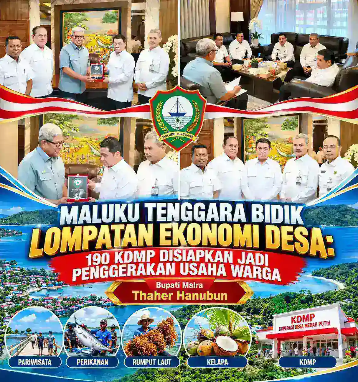MALUKU TENGGARA BIDIK LOMPATAN EKONOMI DESA: 190 KDMP DISIAPKAN JADI PENGGERAK USAHA WARGA