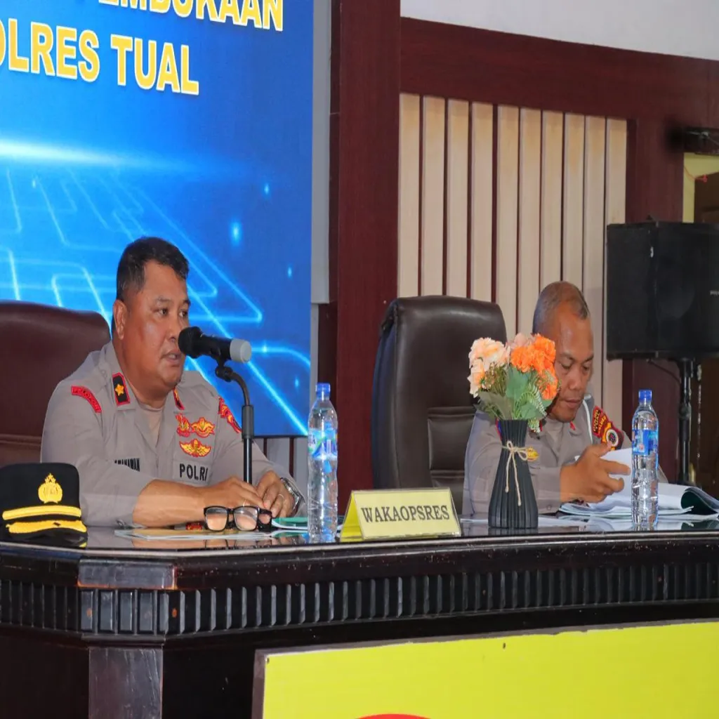 Polres Tual Matangkan Kesiapan Personel Lewat Lat Pra Ops Keselamatan Salawaku 2026, Tekankan Pendekatan Humanis.