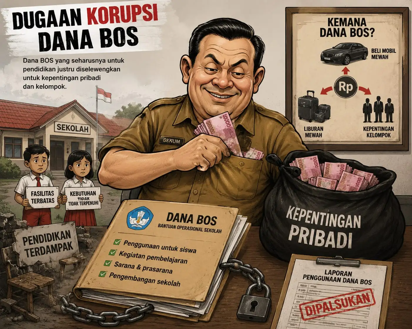 Laporan Indah, Sekolah Berdarah”