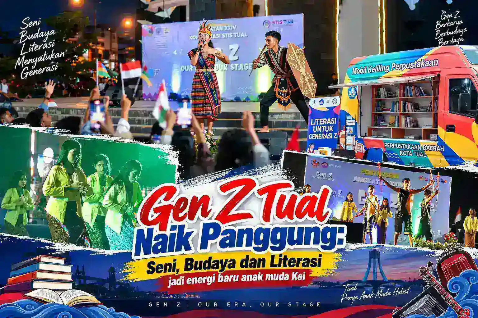 Gen Z Tual Naik Panggung: Seni, Budaya dan Literasi Jadi Energi Baru Anak Muda Kei