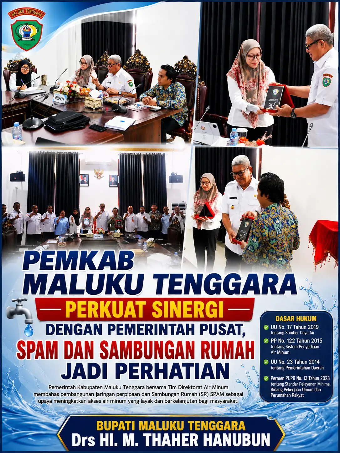 Pemkab Maluku Tenggara Perkuat Sinergi dengan Pemerintah Pusat, SPAM dan Sambungan Rumah Jadi Perhatian