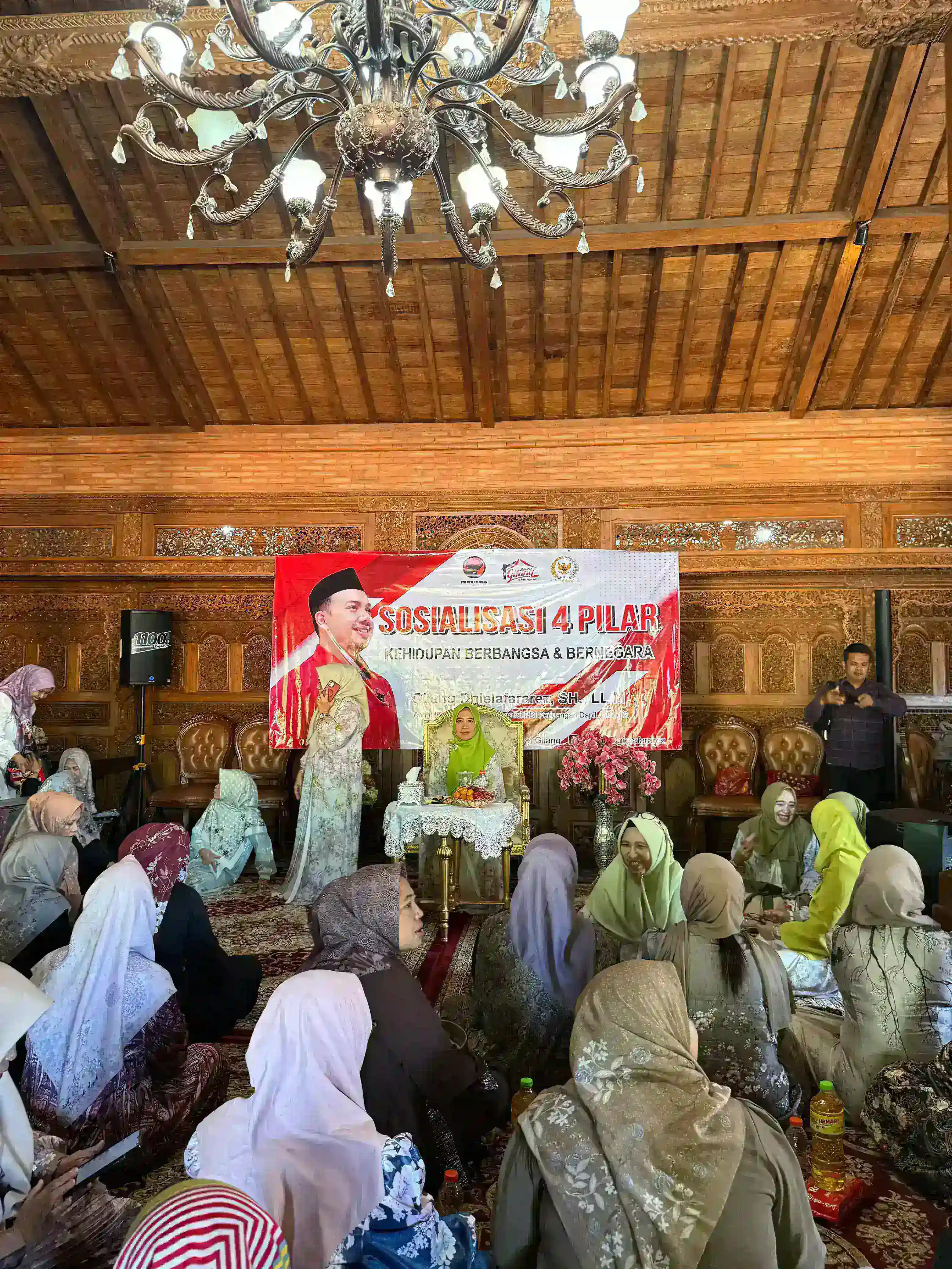 Gilang Dhielafararez SH. LL. M Anggota Komisi III  DPR RI Mengadakan Sosialisasi  Empat Pilar Di Rumah Aspirasi Sahabat Gilang