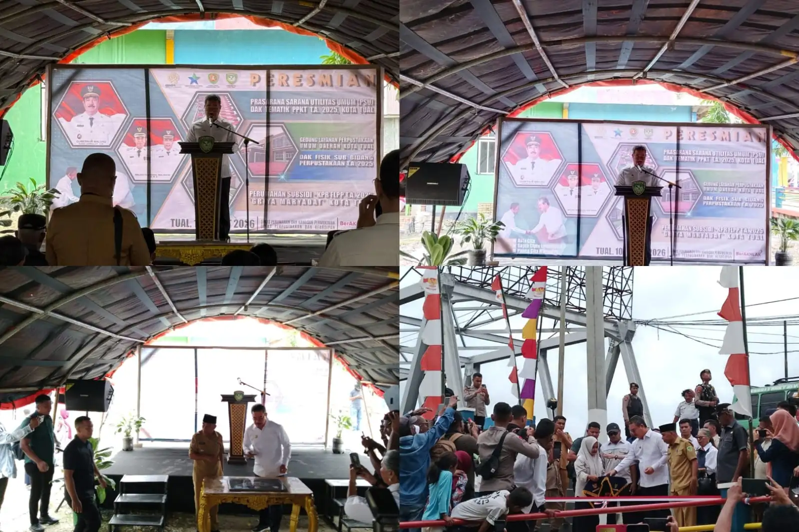 Gubernur Maluku Resmikan Infrastruktur Permukiman, Rumah Subsidi, di Kota Tual