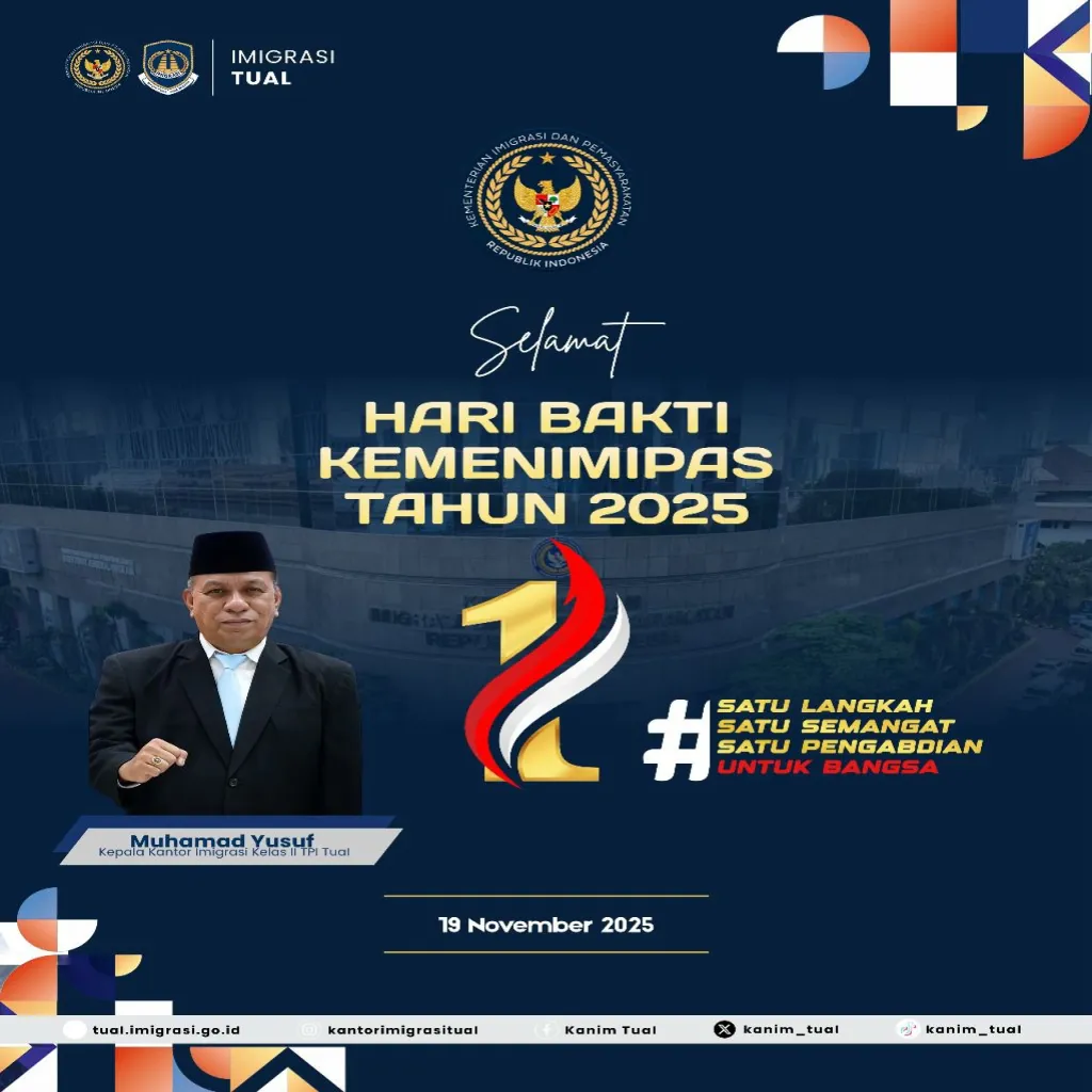 Kanim TPI Tual dan Lapas Kelas IIB Tual Peringati Hari Bakti Kemenimipas ke-1, Perkuat Sinergi Pelayanan Publik