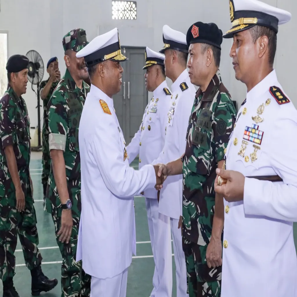 KODAERAL IX GELAR ACARA LAPORAN KORPS KENAIKAN PANGKAT PERWIRA DAN UPACARA KENAIKAN PANGKAT BINTARA-TAMTAMA MAKO KODAERAL IX