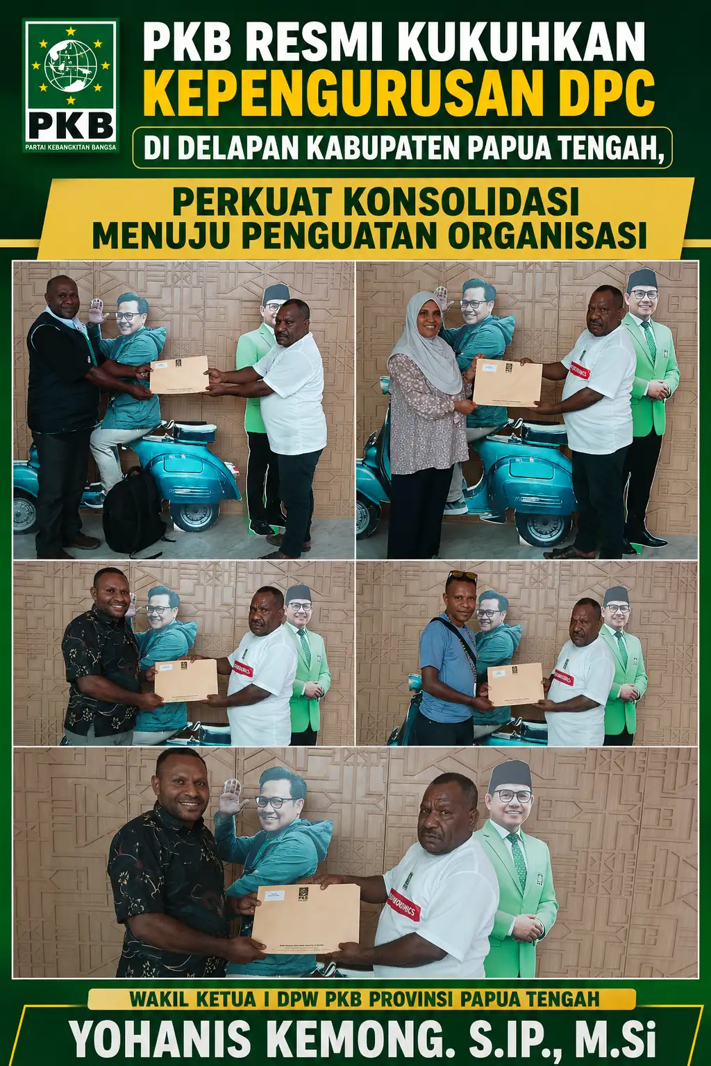 PKB Resmi Kukuhkan Kepengurusan DPC di Delapan Kabupaten Papua Tengah, Perkuat Konsolidasi Menuju Penguatan Organisasi