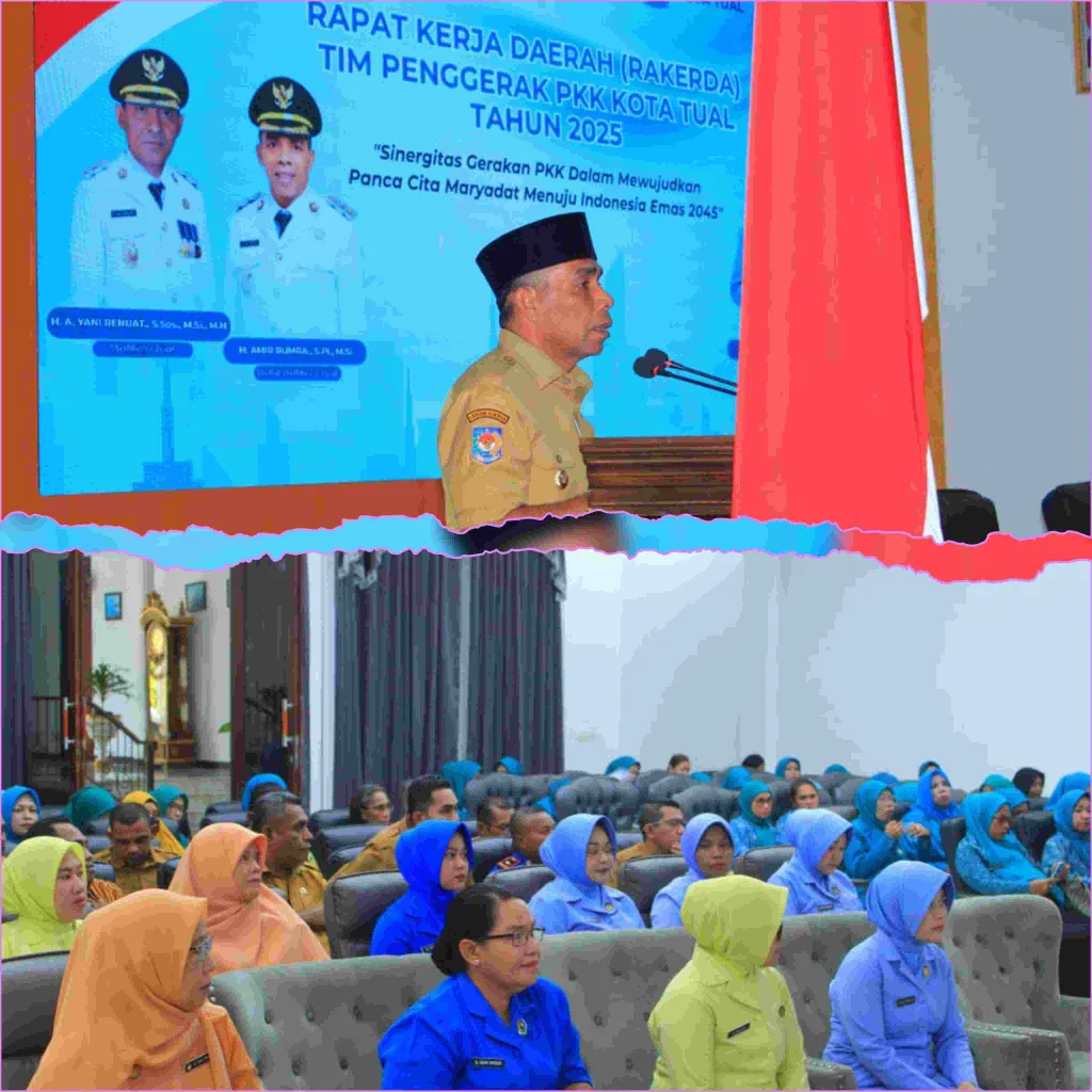 Wakil Wali Kota Tual Buka Rakerda PKK 2025, Tekankan Sinergi Menuju Indonesia Emas 2045