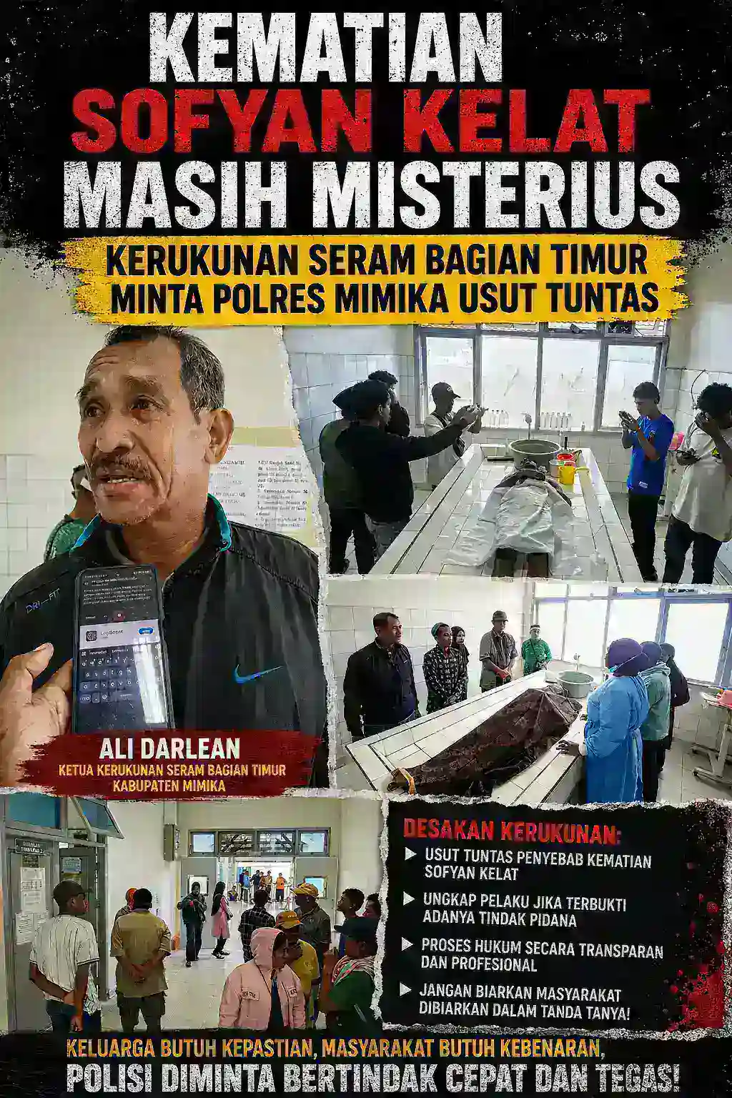 Kematian Sofyan Kelat Masih Misterius, Kerukunan Seram Bagian Timur Minta Polres Usut Tuntas