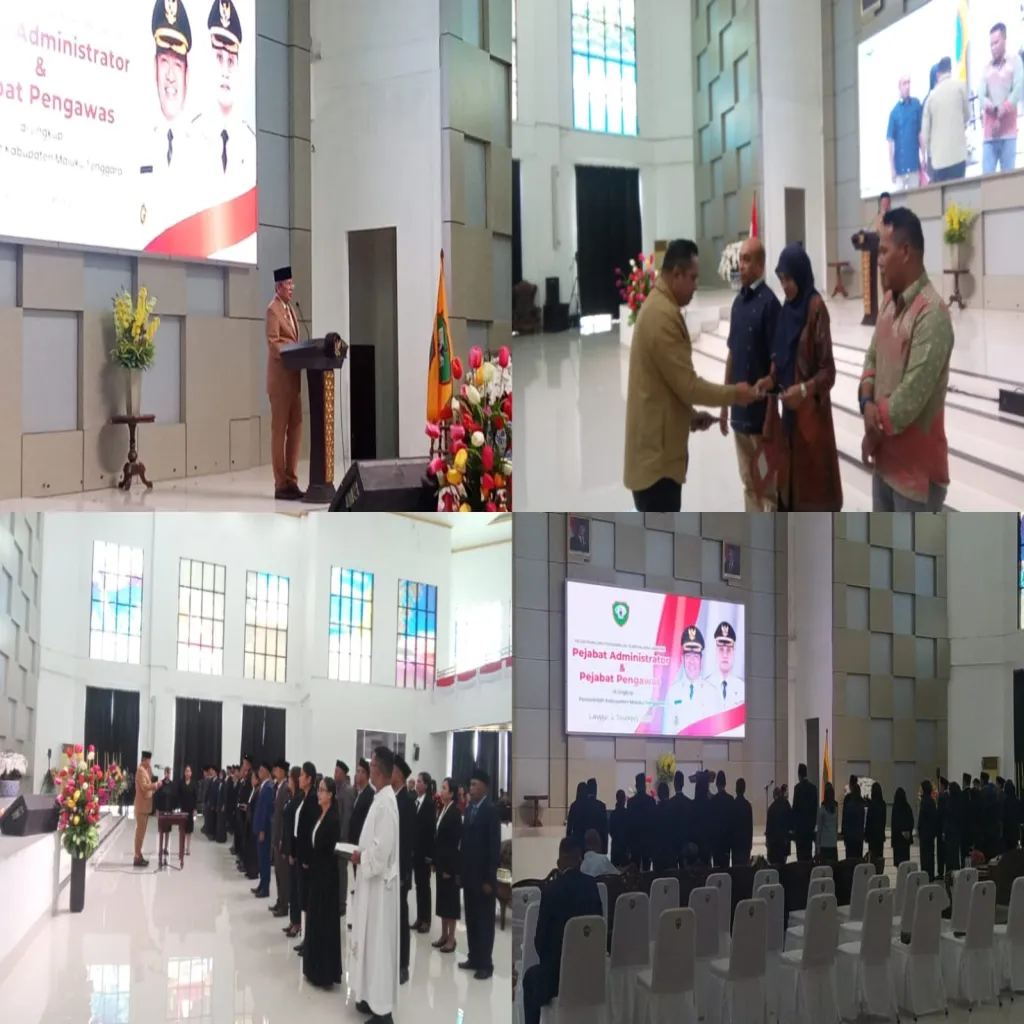 Thaher Hanubun Lantik Pejabat Baru, Tekankan Rotasi, Digitalisasi, dan Kinerja Tanpa Zona Nyaman