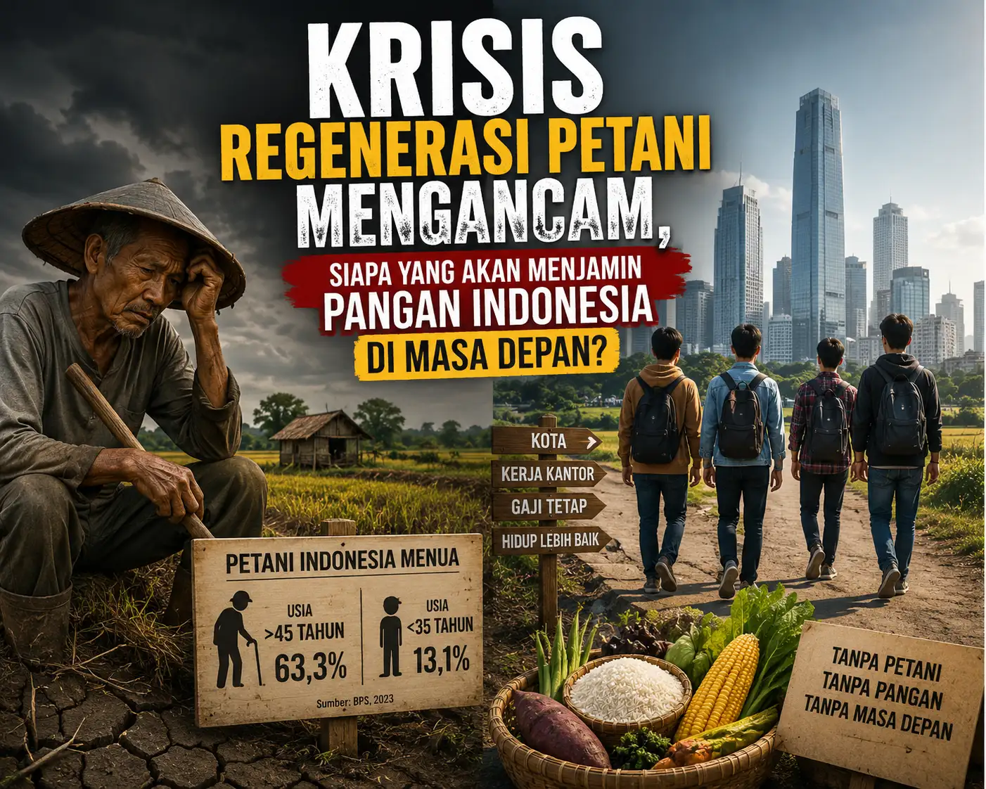 Krisis Regenerasi Petani Mengancam, Siapa yang Akan Menjamin Pangan Indonesia di Masa Depan?