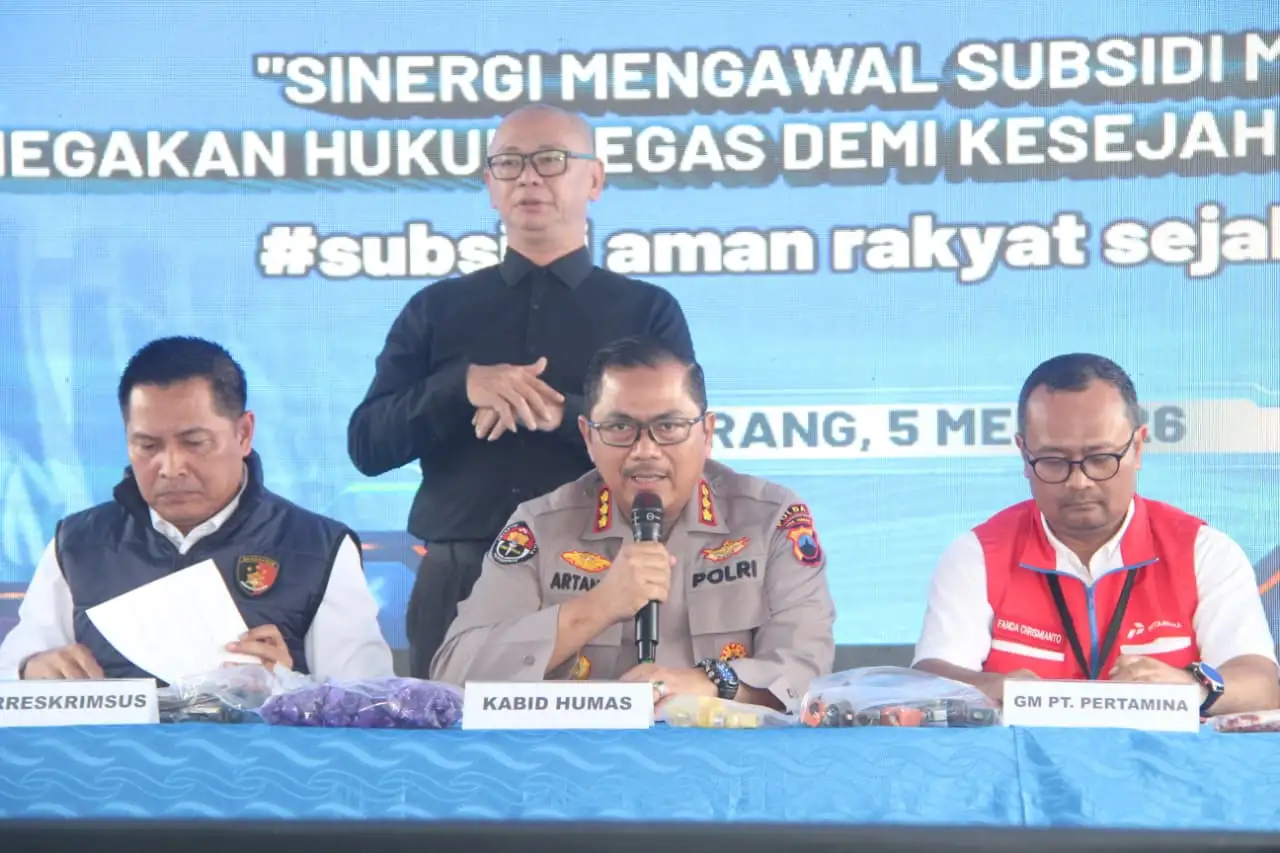 53 Kasus Diungkap Oleh Polda Jateng Penyalahgunaan Subsidi Migas, 60 Tersangka Diamankan