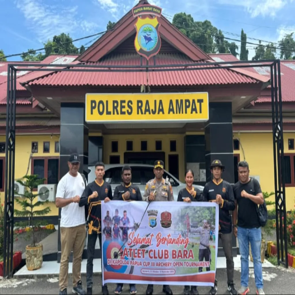 Tim Panahan Bhayangkara Archery Club Polres Raja Ampat Siap Berlaga di Kapolda Papua Cup III