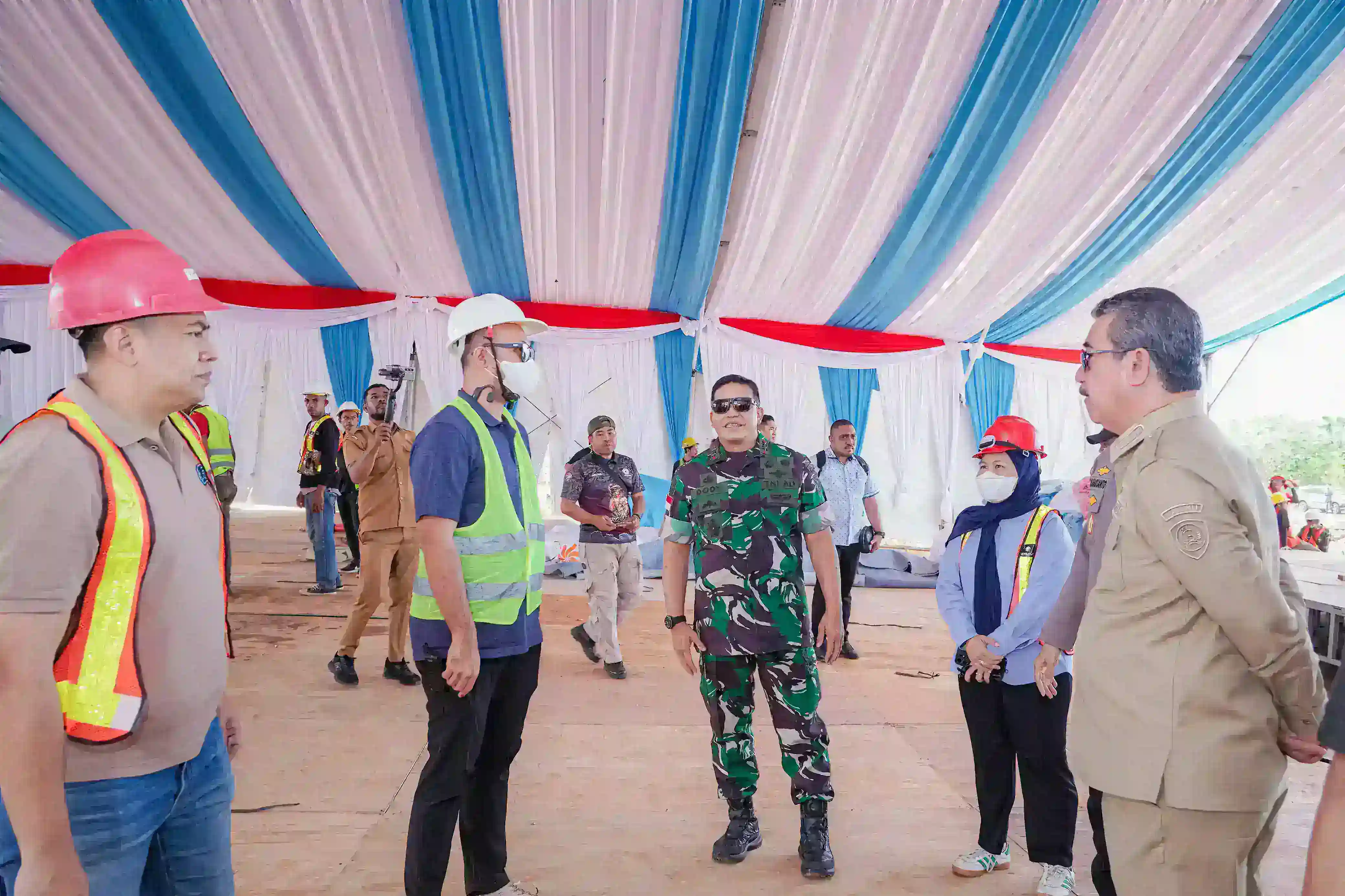 Tinggal hitung hari pelaksanaan Ground Breaking, Pangdam Pattimura Cek Langsung Kesiapan Acara
