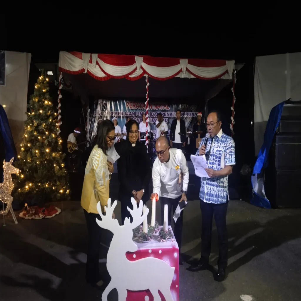Sambut Suka Cita Natal Keluarga Besar Dinas PUPR Provinsi Maluku Gelar Perayan Natal Tahun 2025