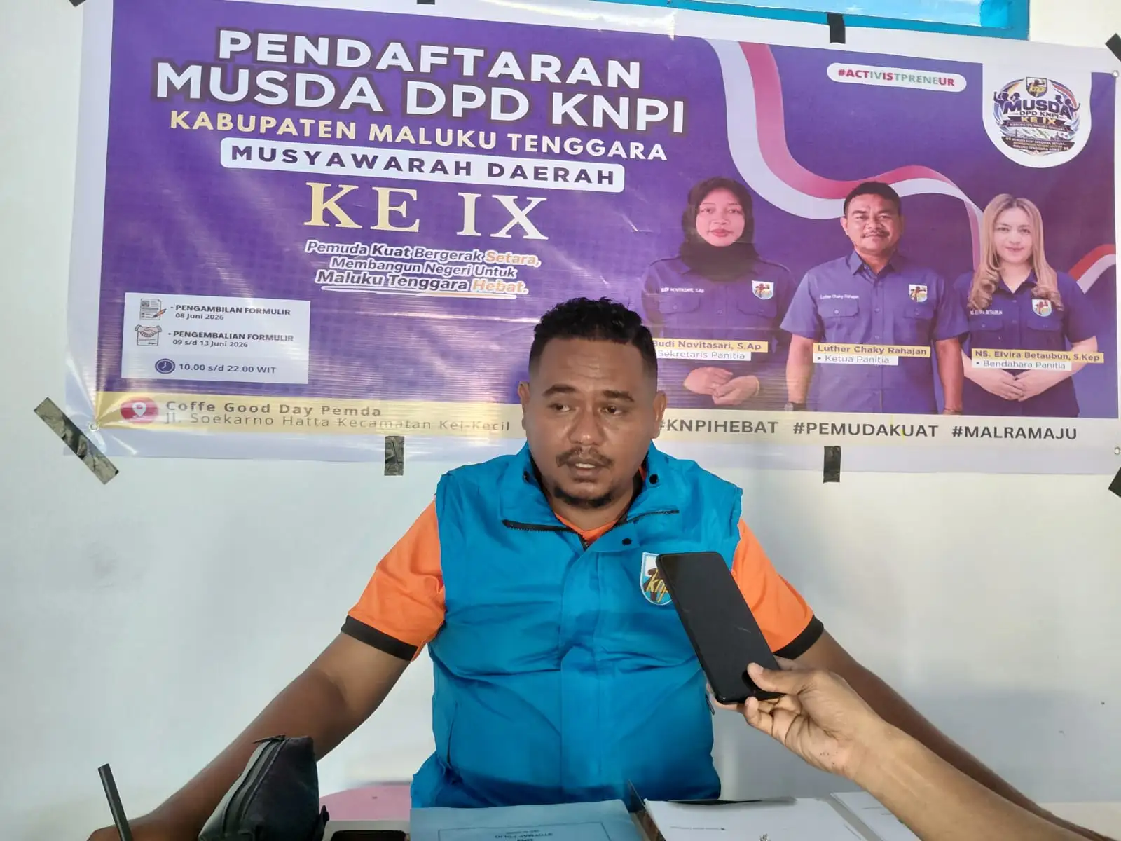 Pengembalian Berkas Ditutup, Dua Bakal Calon Ketua KNPI Malra Resmi Penuhi Syarat