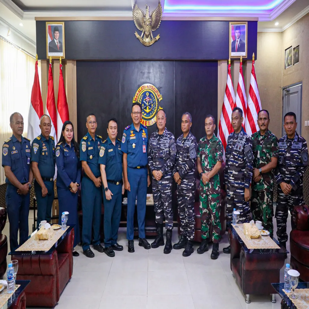 DANKODAERAL IX AMBON TERIMA _COURTESY CALL_ KEPALA KANTOR KESYAHBANDARAN DAN OTORITAS PELABUHAN (KSOP) KELAS I AMBON