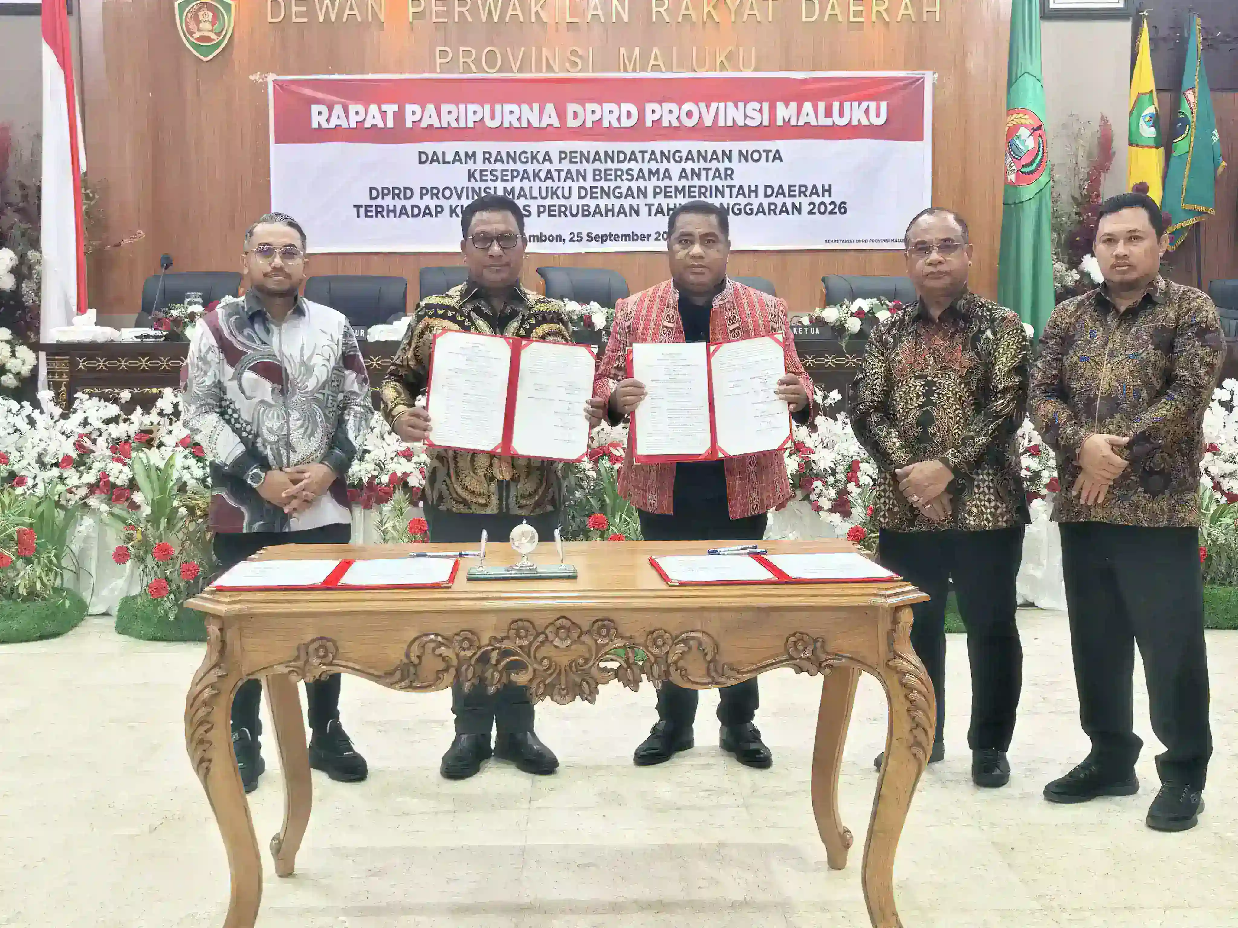 Wagub Maluku Sampaikan Nota Keuangan Perubahan APBD 2026