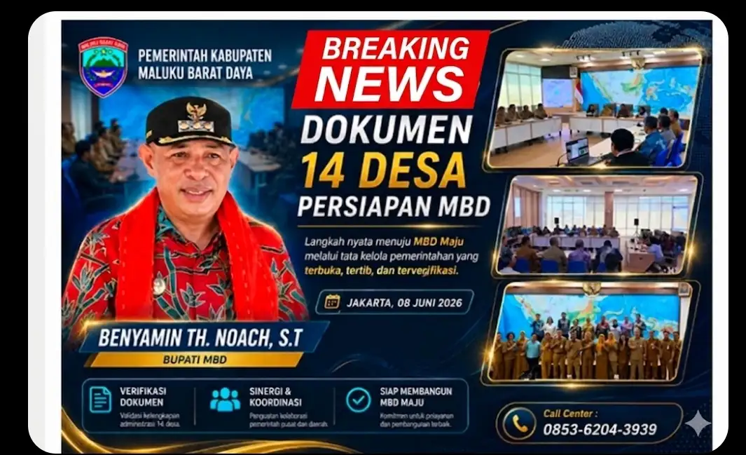 BUPATI BENYAMIN NOACH PERJUANGKAN 14 DESA DEFINITIF DI KEMENDAGRI, HARAPAN MASYARAKAT MBD KIAN DEKAT MENJADI KENYATAAN
