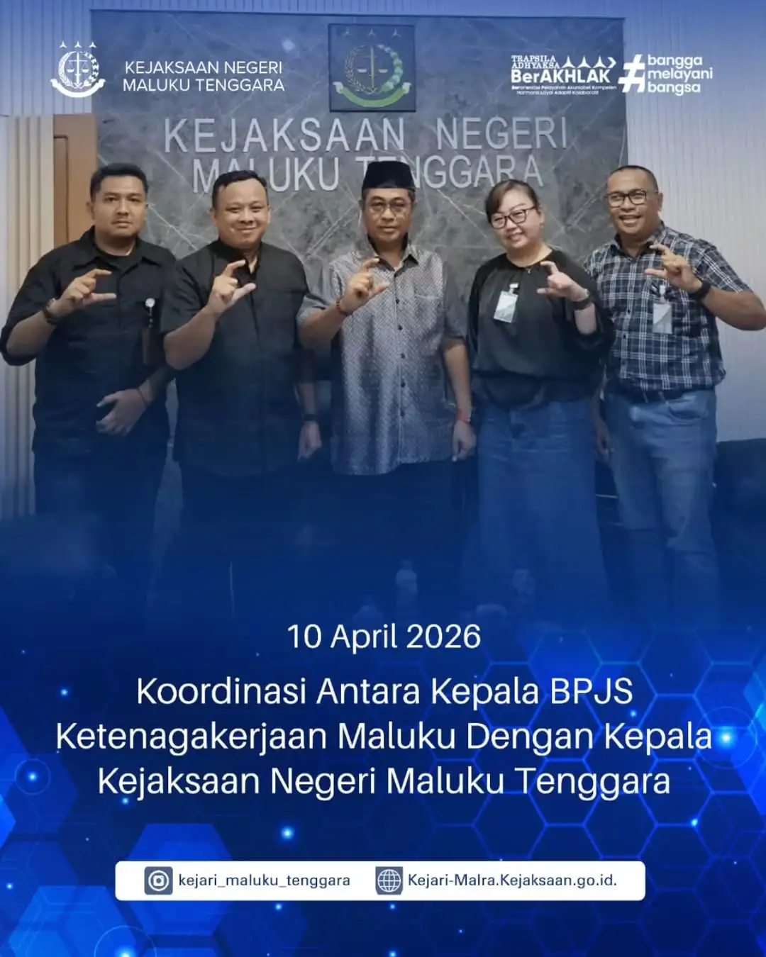 Kejari Malra dan BPJS Ketenagakerjaan Bangun Koordinasi, Dorong Kepatuhan dan Perlindungan Pekerja