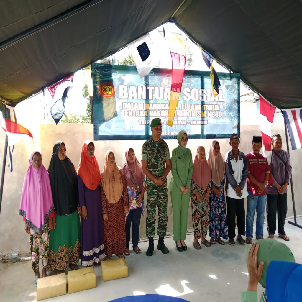 Peringati HUT Ke-80, Tiga Matra TNI Gelar Bakti Sosial