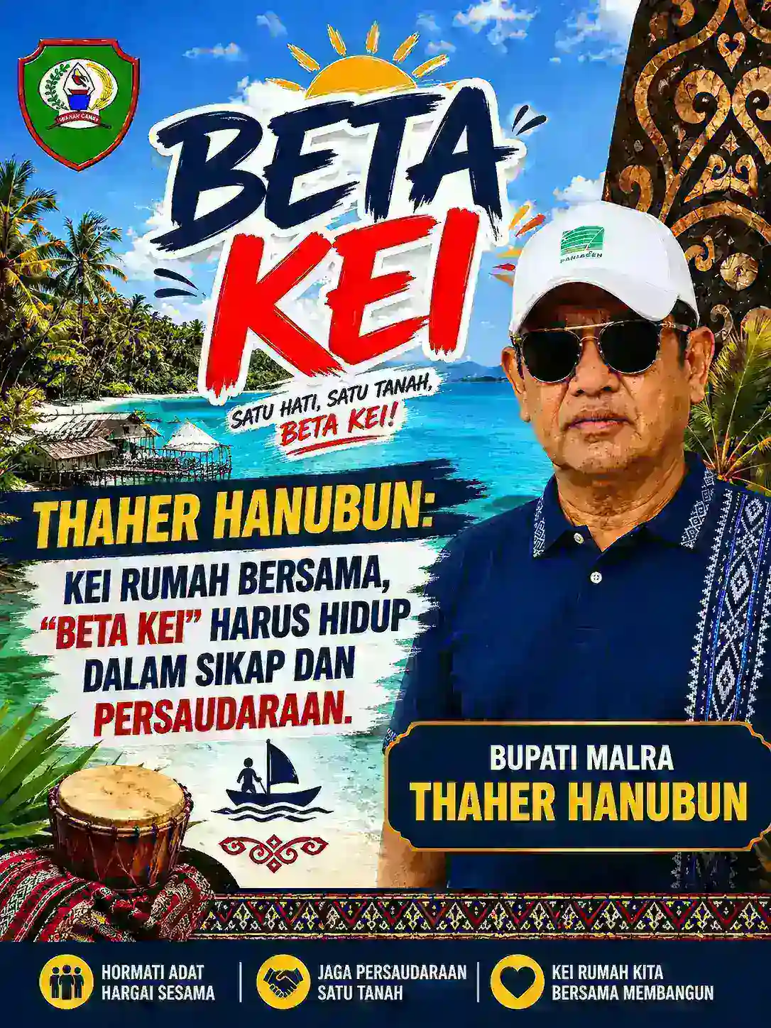Thaher Hanubun: Kei Rumah Bersama, “Beta Kei” Harus Hidup dalam Sikap dan Persaudaraan