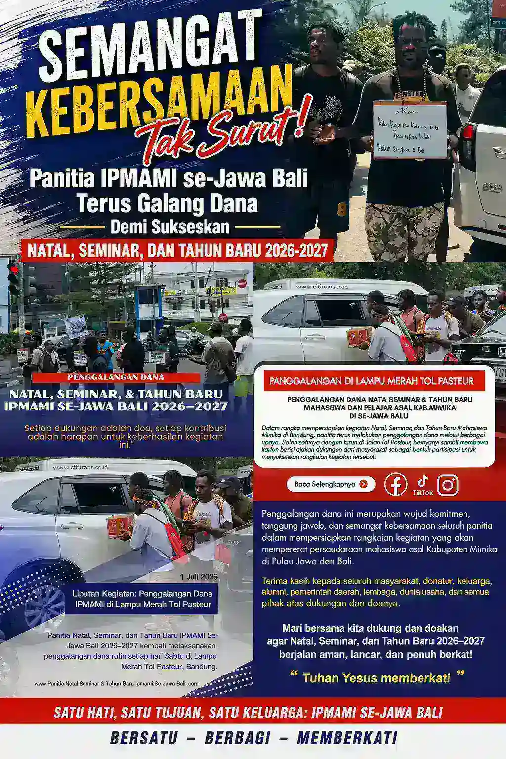 Semangat Kebersamaan Tak Surut, Panitia IPMAMI Se-Jawa Bali Terus Galang Dana Demi Sukseskan Natal, Seminar, dan Tahun Baru 2026–2027
