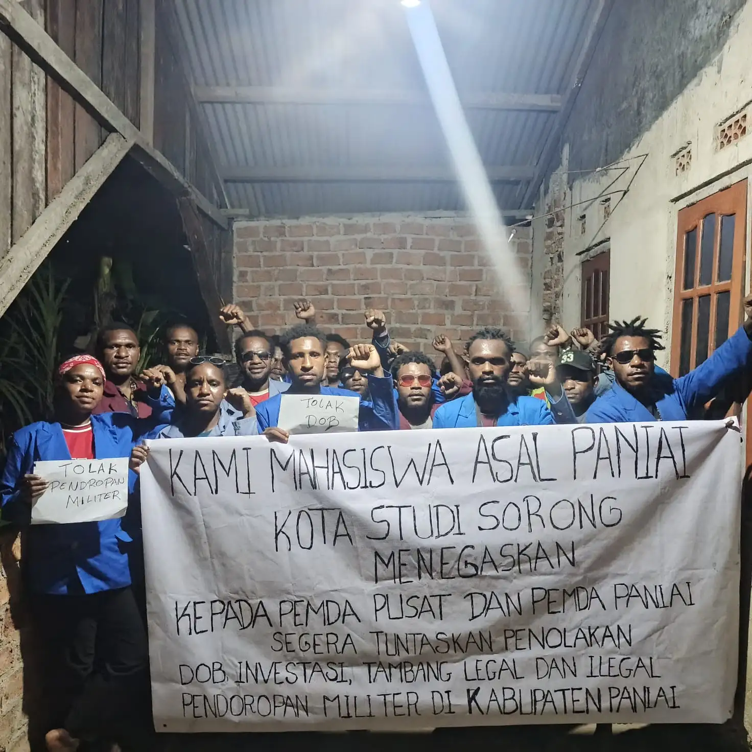Solidaritas Mahasiswa Paniai se-Indonesia, Kota Studi Sorong: Sampaikan Tuntutan ke Pemerintah Pusat