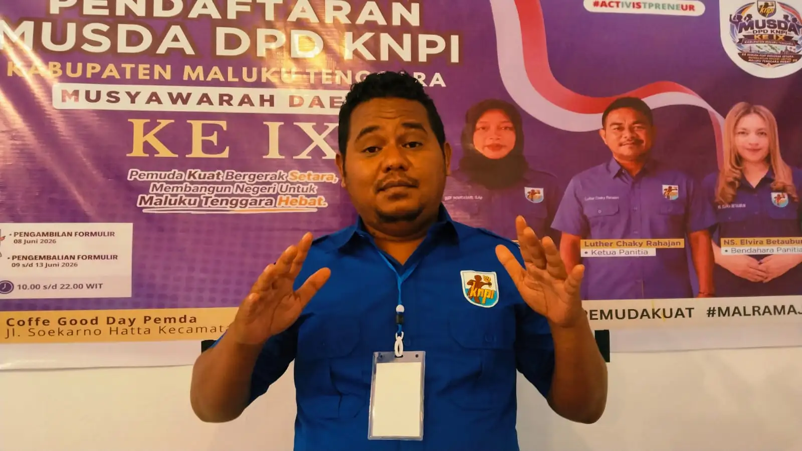 Panggung Politik Pemuda Malra Dibuka,10 Kandidat Siap Bertarung Perebutan Kursi Ketua KNPI Kab Malra.