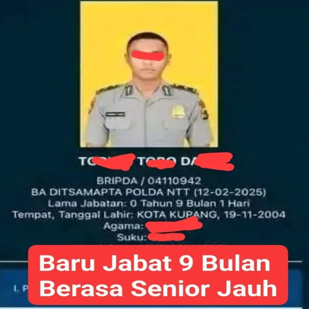Viral Dugaan Penganiayaan Dua Siswa SPN Kupang, Bripda TT Ditahan: Polda NTT Tegaskan Tak Ada Toleransi Kekerasan