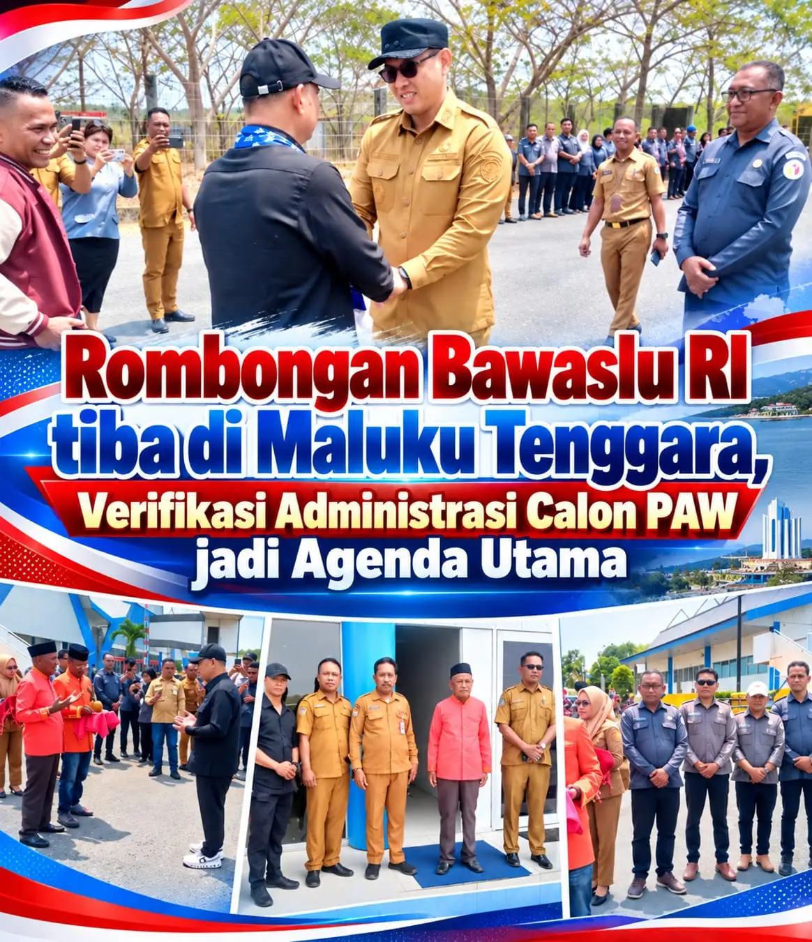 Rombongan Bawaslu RI Tiba di Maluku Tenggara, Verifikasi Administrasi Calon PAW Jadi Agenda Utama