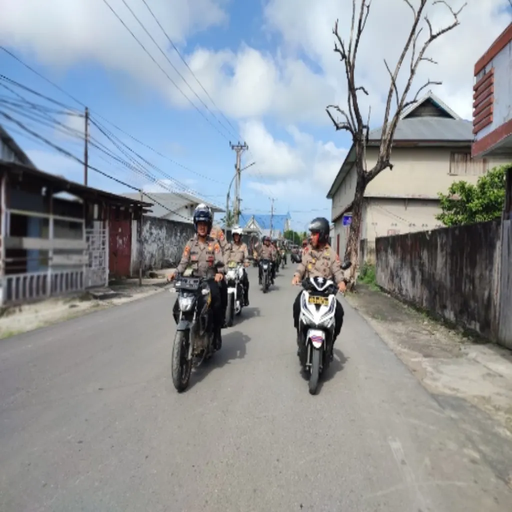 Antisipasi gangguan kamtibmas, polres Aru gelar patroli gabungan