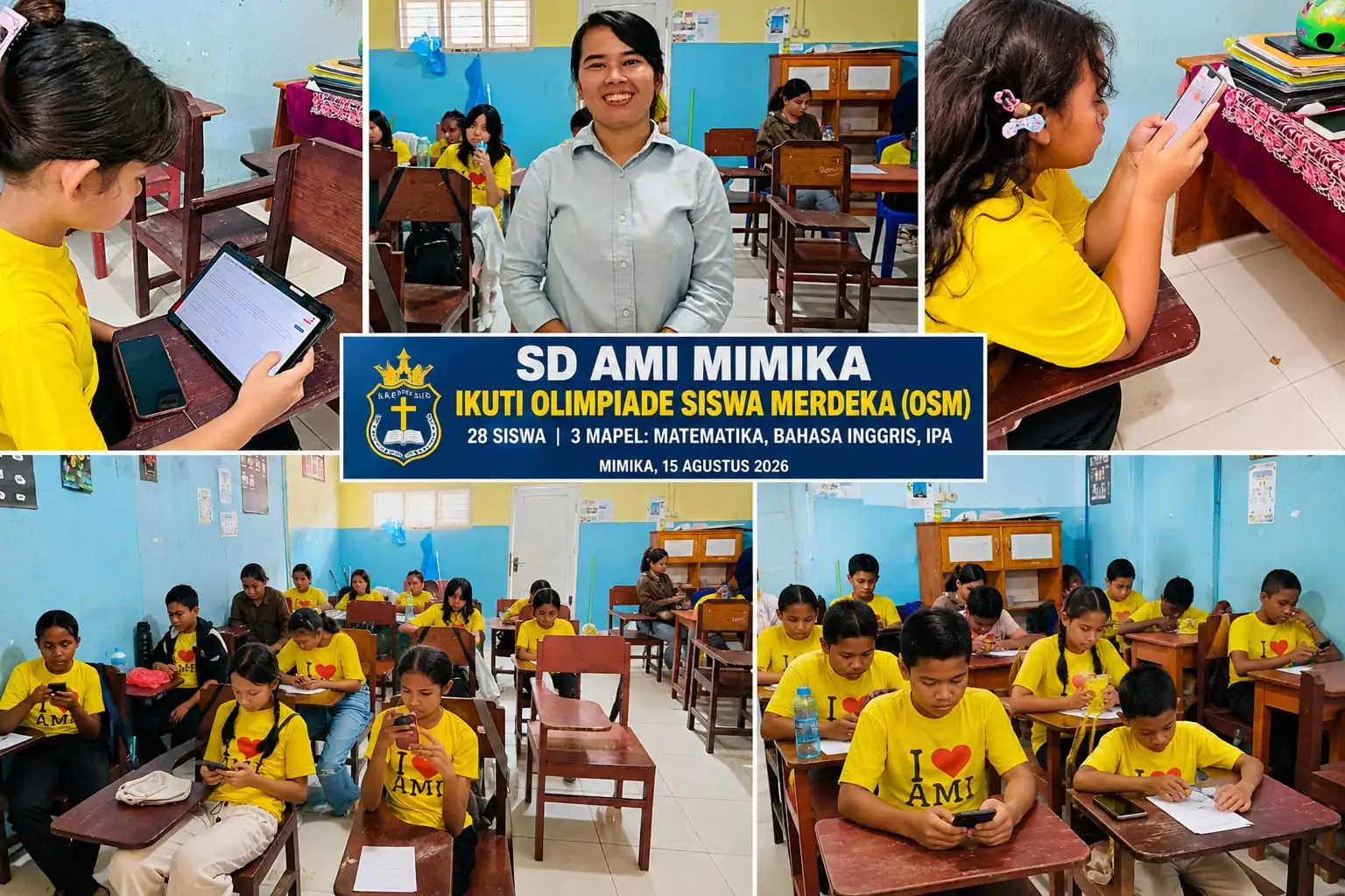 28 Siswa SD AMI Mimika Ikuti Olimpiade Siswa Merdeka Secara Daring, Siapkan Generasi Berprestasi hingga Tingkat Nasional