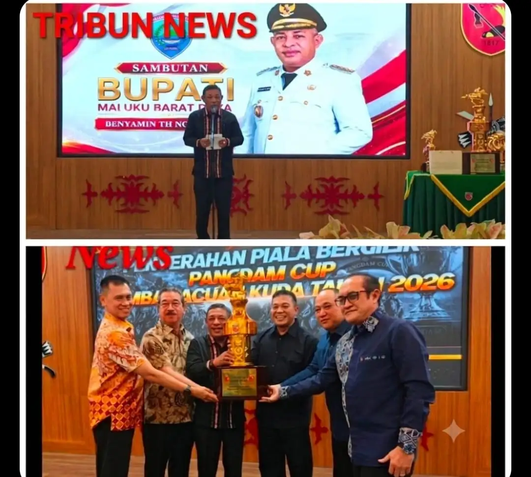 BUPATI BENYAMIN TH. NOACH HADIRI PENYERAHAN PIALA BERGILIR PANGDAM CUP PACUAN KUDA 2026, TEGASKAN PULAU MOA SIAP JADI IKON PARIWISATA DAN SENTRA PACUAN KUDA MALUKU