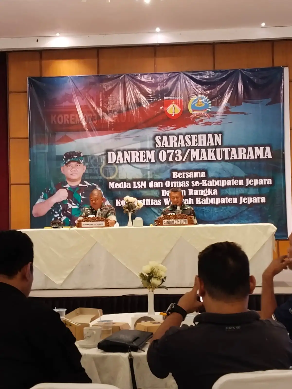 Sarasehan Danrem 073 Makutarama  Bersama Media, LSM Dan Ormas Se- Kabupaten Jepara Dalam Rangka Kondusifitas Wilayah