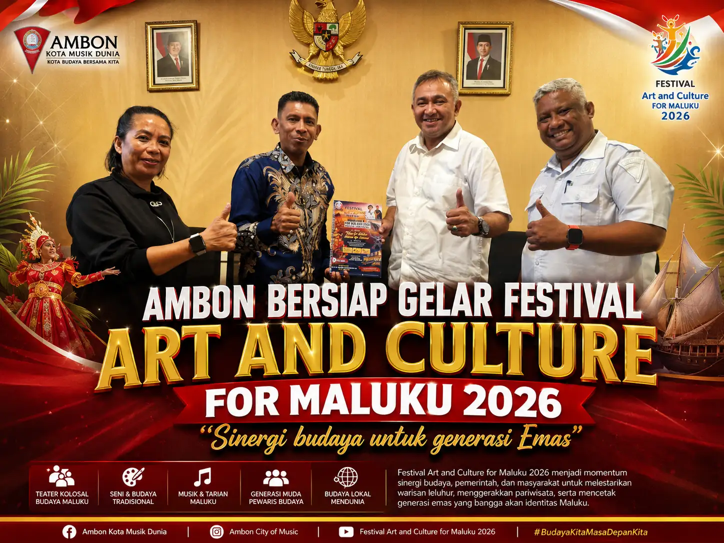 Ambon Bersiap Gelar Festival Art and Culture For Maluku 2026, Sinergi Budaya Untuk Generasi Emas.