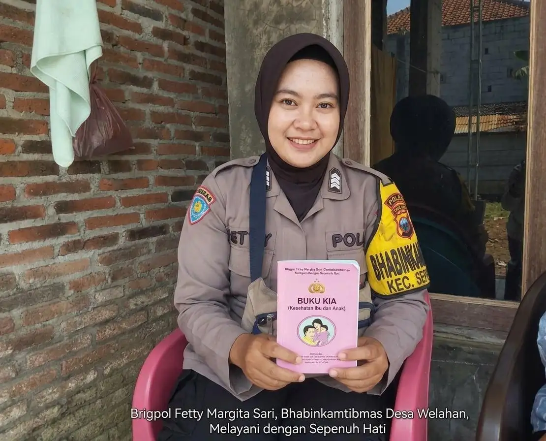 Polwan Bhabinkamtibmas Turun Langsung Dampingi Kader Kesehatan, Balita dan Ibu Hamil Jadi Fokus Pemantauan di Desa Welahan